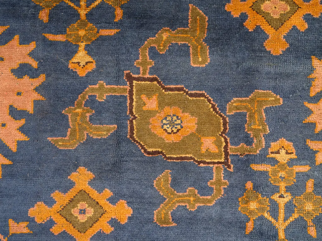 An important and early 20thC rare hand-knotted carpet attributed to the Donegal Carpet Workshops Killybegs - Ireland, Image 1++
